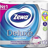 Туалетная бумага Zewa Deluxe Белая 3 слоя (4 рулона)