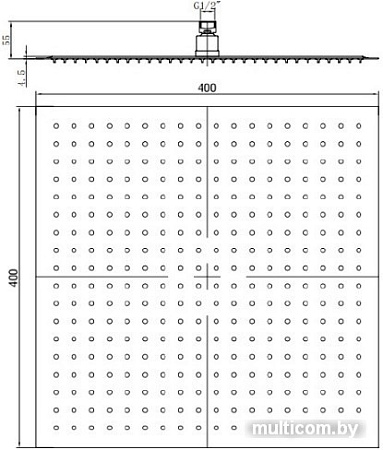 Верхний душ RGW SP-82 40x40 см