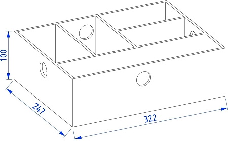 Органайзер для хранения Lauter Деревянный 32 (буковое дерево)
