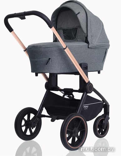 Универсальная коляска Rant MOWbaby Zoom PU (2 в 1, gold grey)