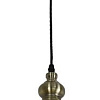 Подвесная люстра Estares Zar One R 1xE27-200x1050-BLACK/GOLD/CLEAR-220-IP20
