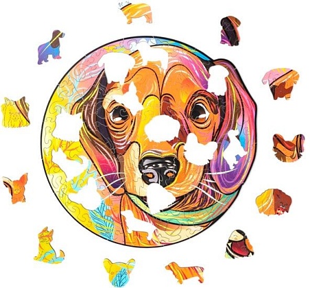 Пазл Wood Trick Щенок Чарли Такса