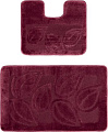 Набор ковриков Maximus Flora 2576 (60x100/50x60, баклажан)
