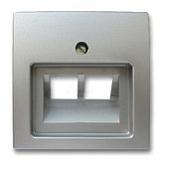 Накладка для розетки ABB Basic 55 1753-0-0095-1 (алюминий)