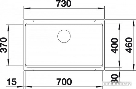 Кухонная мойка Blanco Etagon 700-U (белый)