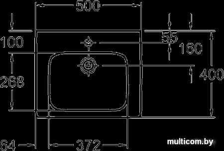 Умывальник Kolo Modo L31950 50x40