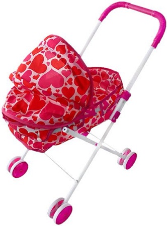 Коляска для кукол Наша Игрушка Сердца M1418-5