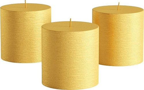 Набор свечей Мелт 75 мм (3 шт, золотой)