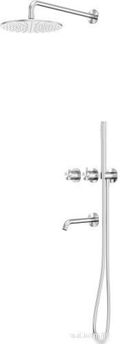 Душевая система Abber Wasser Kreis 316 AF8150BST (сталь брашированная)