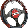 Оплетка на руль Autoprofi SP-5022 BK (M) (черный/коричневый)