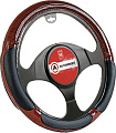 Оплетка на руль Autoprofi SP-5022 BK (M) (черный/коричневый)