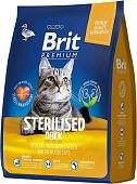 Сухой корм для кошек Brit Premium Cat Sterilized Duck & Chicken 8 кг