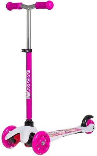 Самокат Novatrack Disco-kids Print 120H.DISCOKIDS.SWPN20 (розовый)