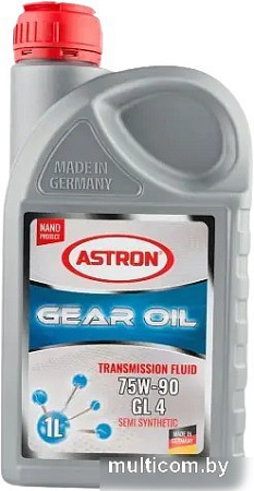 Трансмиссионное масло Astron Semi Synthetic 75W-90 GL 4? 1л