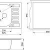 Кухонная мойка Granula 5801 (черный)