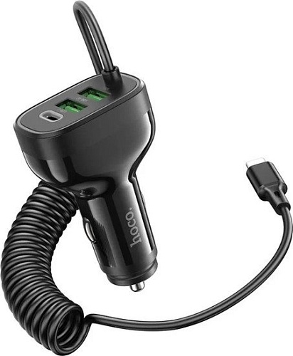 Автомобильное зарядное Hoco NZ11A Lightning