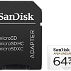 Карта памяти SanDisk High Endurance microSDXC SDSQQNR-064G-GN6IA 64GB (с адаптером)