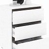 Комод Кортекс-мебель Бари 60 3ш (белый/белый/береза)
