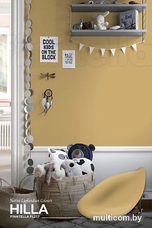 Краска Finntella Foxy Lapselli Matte Hilla F-50-1-3-FL257 2.7 л (желтый)