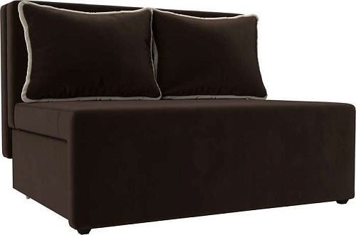 Диван Mebelico Лагуна 114443 (микровельвет, коричневый/бежевый)