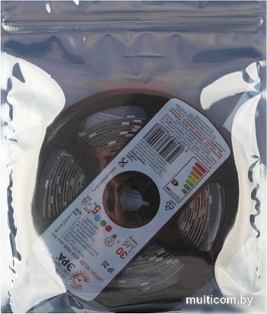 Светодиодная лента ЭРА LS5050-7,2-30-12-RGB-IP20-1year-5m