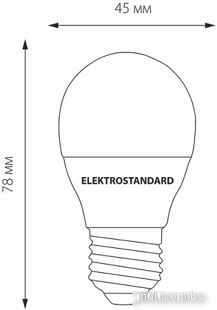 Светодиодная лампочка Elektrostandard G45 7W 3300K E27 BLE2730