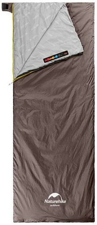 Спальный мешок Naturehike LW180 NH21MSD09 (серый/коричневый)