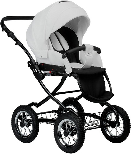 Универсальная коляска Indigo Barbara ECO Classic (2 в 1, be 05/белая кожа)