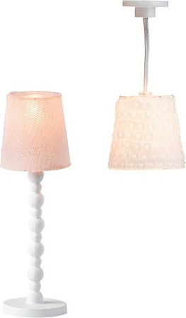 Мебель для кукольного домика Lundby Торшер и люстра с абажурами 60604000