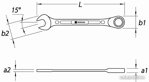 Гаечный ключ Norgau N7R-13 060240013
