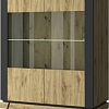 Шкаф-витрина Anrex Street 2V (дуб наварра/черный)