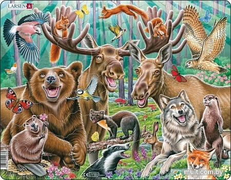 Мозаика/пазл Larsen Счастливые лесные животные CZ2