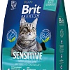 Сухой корм для кошек Brit Premium Cat Sensitive с курицей и бараниной 400 г