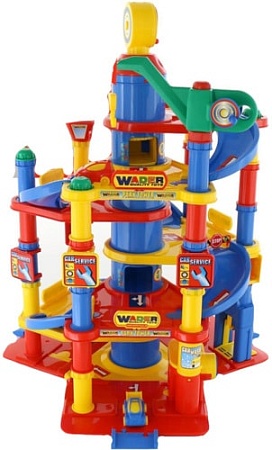 Элемент трека Полесье Паркинг 7-уровневый с автомобилями 37848