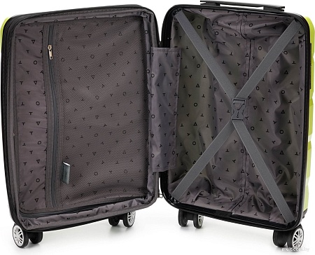 Чемодан-спиннер Torber В Отпуск T1902S (салатовый)