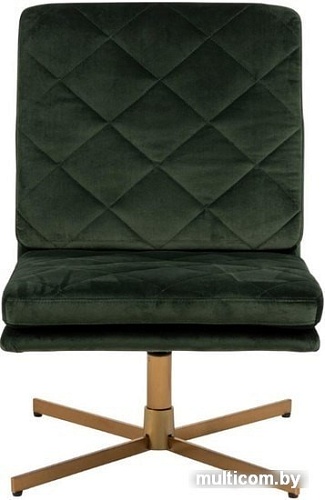 Интерьерное кресло Actona Carrera 0000078611 (зеленый/металл латунь)