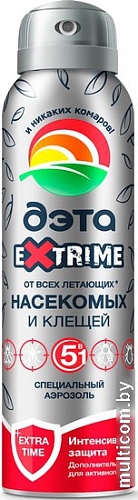 Аэрозоль против насекомых ДЭТА Extrime специальный от всех летающих и клещей 150 мл