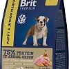Сухой корм для собак Brit Premium Dog Puppy and Junior Medium курица 8 кг
