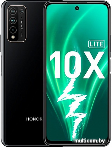 Смартфон HONOR 10X Lite DNN-LX9 4GB/128GB (полночный черный)