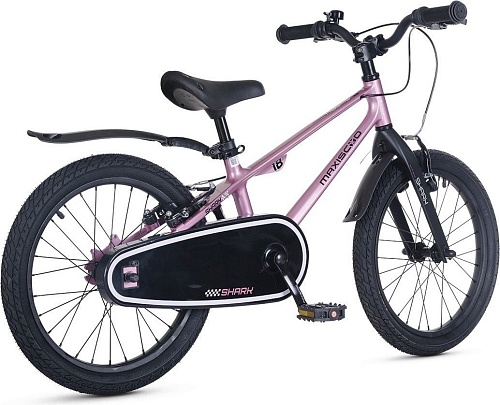 Детский велосипед Maxiscoo Shark Sport 18 2025 MSC-SH1843 (розовый жемчуг, разобранный)