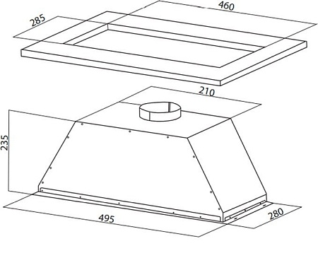 Кухонная вытяжка Oasis VM-50W (V)