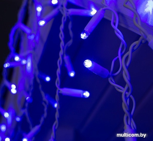 Бахрома Luazon 3x0.6 м 160 LED 3584189 (белый ПВХ провод, синий)
