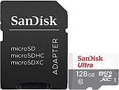 Карта памяти SanDisk Ultra microSDXC SDSQUNR-128G-GN6TA 128GB (с адаптером)