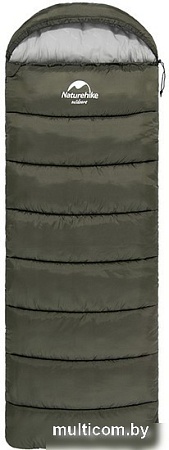 Спальный мешок Naturehike U350 NH20MSD07 (левая молния, хаки)