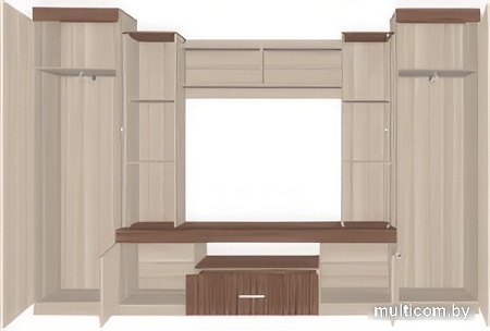 Стенка Столица Мебели Меланж (шимо светлый/шимо темный)