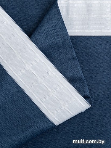 Штора Ника Зварико блэкаут 888250-20 2x2.5 м (синий)