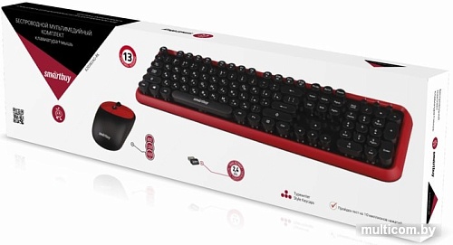 Клавиатура + мышь SmartBuy SBC-620382AG-RK