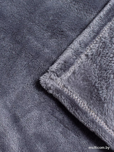 Плед Casa Conforte Royal Flannel 160x220 6155319 (темно-серый)