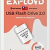 USB Flash Exployd 640 4GB (белый)