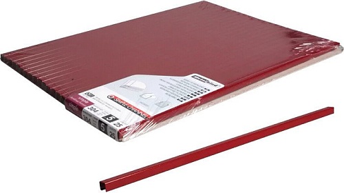 Металлический канал для переплета OPUS O.Simple Channel 304x5 мм OSC05BOR30425 (25 шт, бордовый)